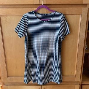 Stripped T-shirt dress. Size large.
